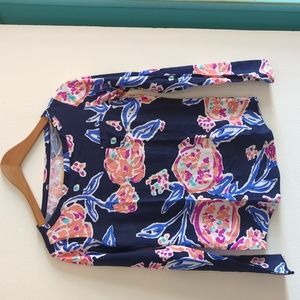 Lilly Pulitzer Long Sleeve Pomegranate Top